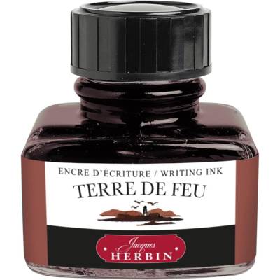Encre traditionnelle à stylo en flacon "D" 30ml Terre de feu - HERBIN