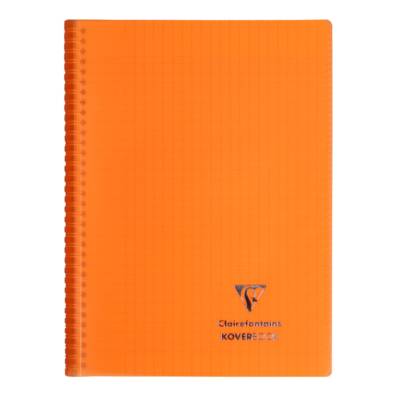 Cahier protège-cahier Koverbook Piqué Polypro A4 160 P Seyes Coloris Aléatoire - CLAIREFONTAINE