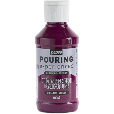 Peinture Acrylique POURING Expérience Prête à l'emploi 118ml Magenta foncé - PÉBÉO
