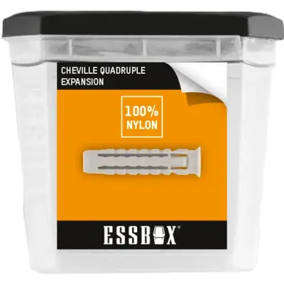 Cheville ESSBOX SCELL-IT Nylon - Galaxy - Ø6 mm x 30 mm - Boite de 100 - EX-91011406