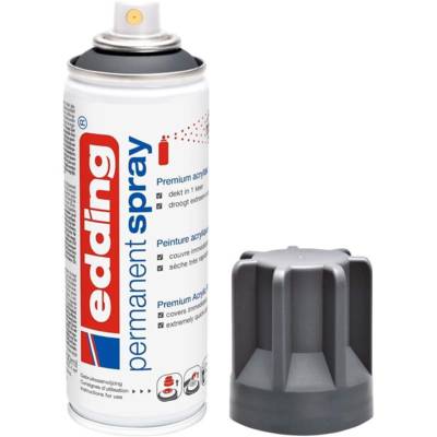 Spray Peinture Permanente 200ml anthracite, pour extérieur et intérieur - EDDING