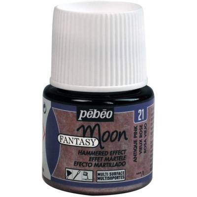 Flacon 45ml Peinture Fantasy Moon à effet martelé VIEUX ROSE - PÉBÉO