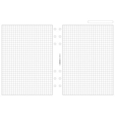 Recharge format A5 feuilles de notes quadrillées Blanc - FILOFAX