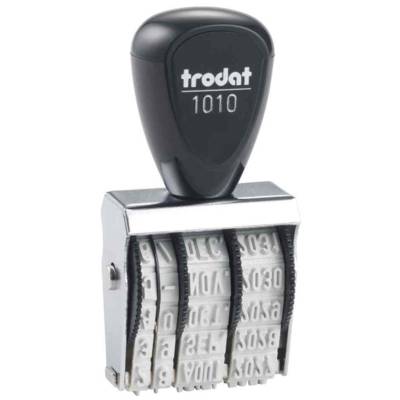 Tampon dateur francais 1010 Mois en lettre 4 x 26 mm - TRODAT
