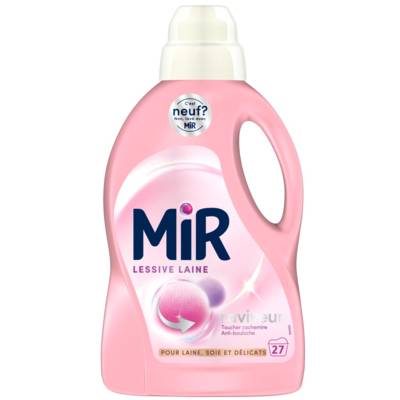 Lessive liquide Laine 27 Lavages - 1,350L - MIR LESSIVE