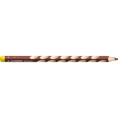 Crayon de couleur ergonomique EASYcolors Gaucher Marron - Stabilo