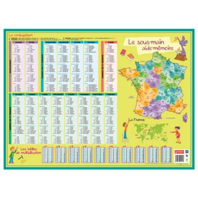 Sous-main carton rigide Aide-mémoire 40,5 X 55 cm - BOUCHUT