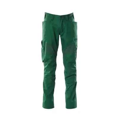 Pantalon de travail avec poches genouillères MASCOT Accelerate - 18579-442-Vert Bouteille-76-50
