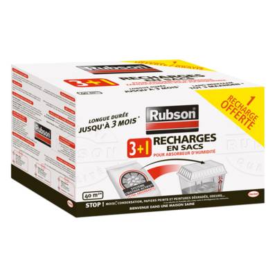 Recharge absorbeur CLASSIC - lot de 3 pièces + 1 gratuite - Gedimat - RUBSON