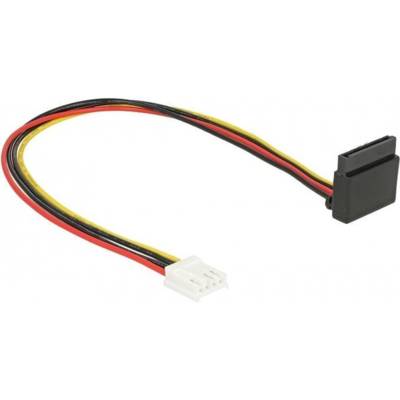 Câble d'alimentation interne Floppy 4Pin Bu > SATA 15Pin Bu 0.30m - DELOCK
