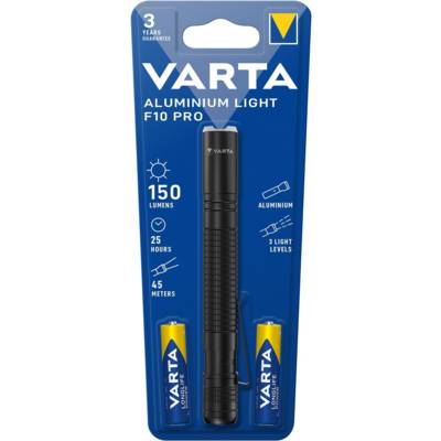Lampe de Poche Aluminium Light F10 Pro Noir - VARTA