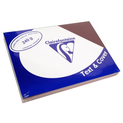 Paquet de 100 Couvertures reliure Text&Cover 240g A4 210x297 mm Bourgogne - CLAIREFONTAINE