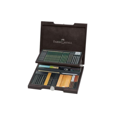 Coffret bois Pitt Monochrome assortiment Complet - Faber-Castell