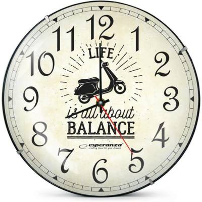 Horloge Murale Wall Clock Seattle Diamètre 30 cm - ESPERANZA
