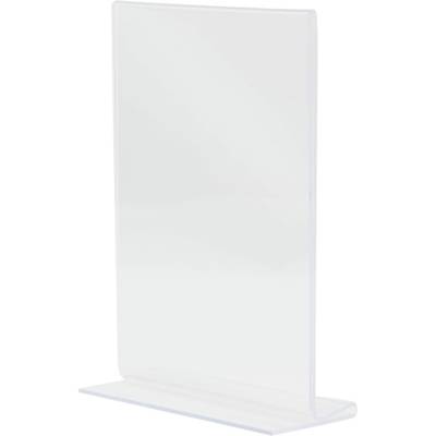 Porte-affiche vertical en acrylique transparent - Format A6 - SECURIT