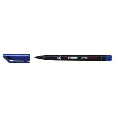Feutres pour Transparent OHPen Permanent Pte médium Bleu - STABILO