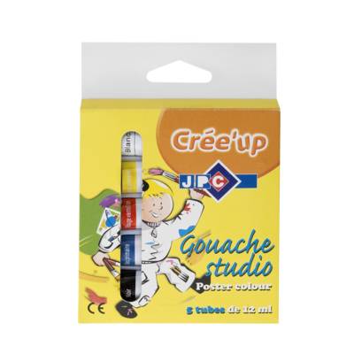 Boite de 5 tubes de gouache "céee up" 12 ml - JPC CREATIONS