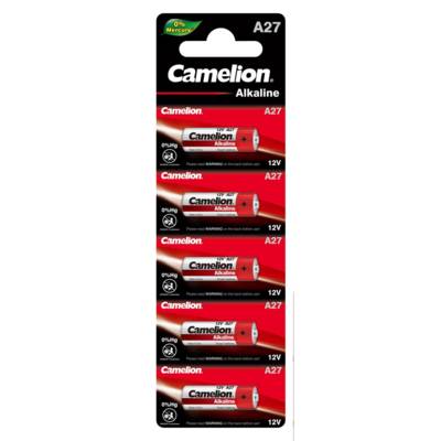 Lot de 5 Piles Plus Alcaline A27/LR27A 12V - CAMELION