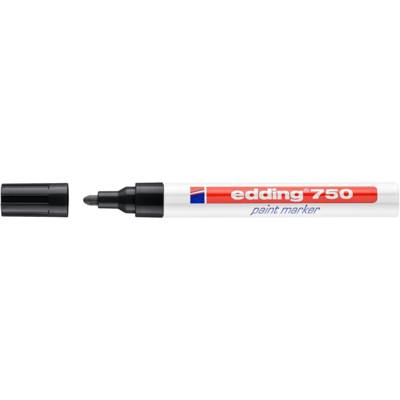 Marqueur Peinture 750 Noir Pointe Ronde 2-4 mm - EDDING