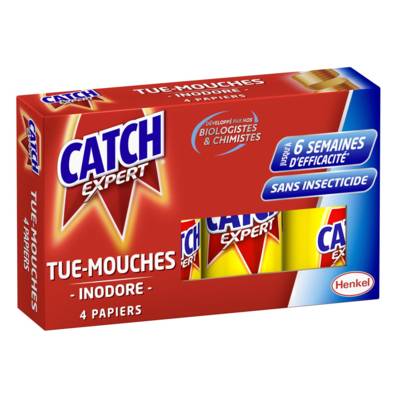 Papier Tue-Mouches x4 - CATCH
