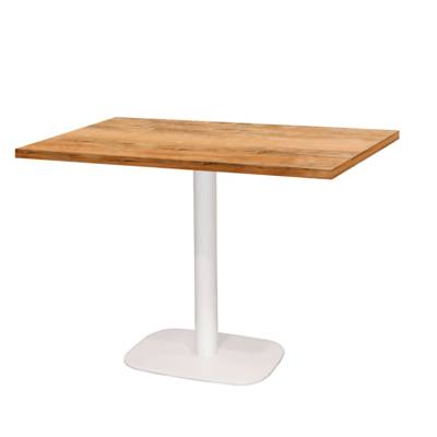 Table pied noir 120x70cm chene slovene - intérieur - RestooTab