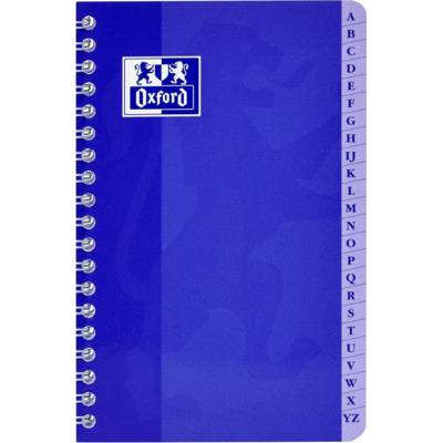 Carnet Répertoire Spirale 110x170mm Quadrillé 100 Pages 90g Coloris Aléatoire - OXFORD