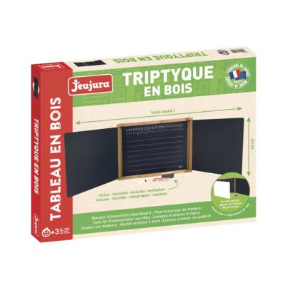 Tableau Mural Triptyque en Bois Ouvert 156x43 cm - Teinté Chene - JEUJURA