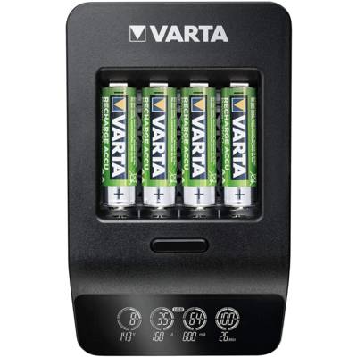 Chargeur LCD Smart Charger+ avec 4 Accus 2100 mAh AA - VARTA
