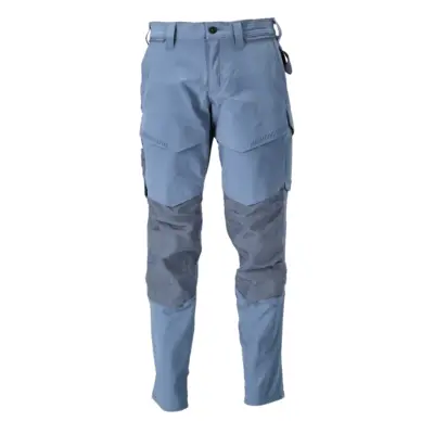 Pantalon de travail avec poches genouillères MASCOT Customized - 22379-311/2-Bleu gris-39-76