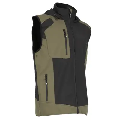 Gilet sans manche de travail FABIO T.3XL - NINE-WORTHS - 1064-3XL-NOIR/KAKI - NINE WORTH