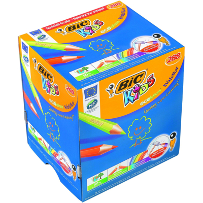 Classpack de 288 Crayons de couleur Evolution Assortis - Bic