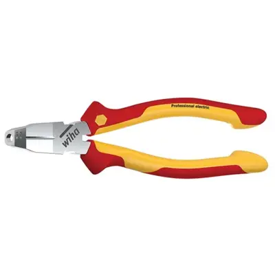 Pince WIHA TRICUT PRO VDE 170MM 3 Fonctions : Coupe/Dégaine/Denude - 38552