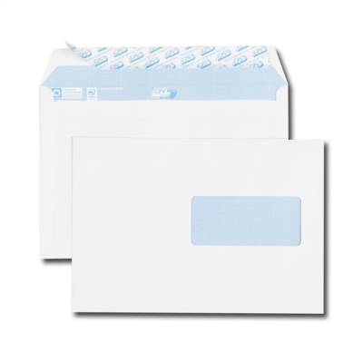 Paquet de 500 enveloppes auto-adhésives Fenêtre 45x100 162 x 229 mm Blanc - GPV