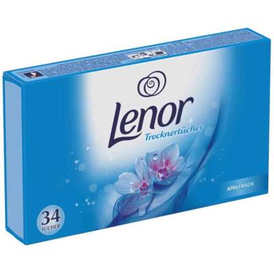 Pack de 34 Lingettes pour sèche-linge "Fraîcheur d'avril" - LENOR