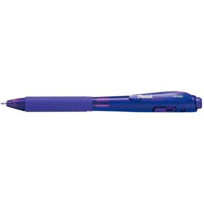 Stylo à bille rétractable WOW BK440 Pointe 1 mm Tracé 0,5 Violet - PENTEL