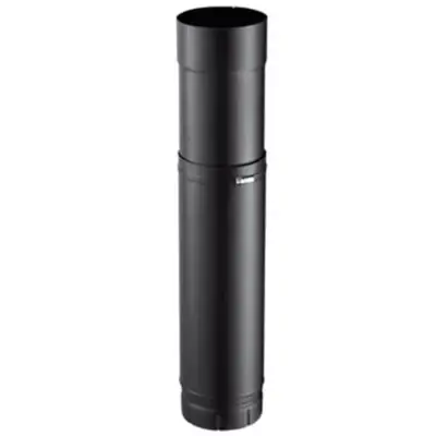 Zoom émaillé noir M Ø180 ENM POUJOULAT - 58180930 - CHEMINEES POUJOULAT