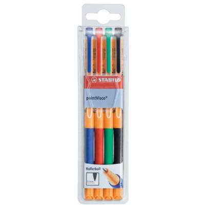 Pochette de 4 Stylos roller encre Ggel - STABILO