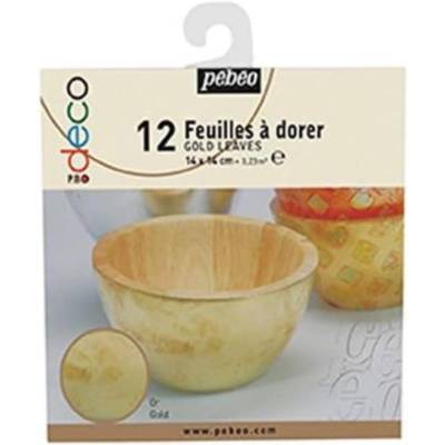 Etui de 12 Feuilles à dorer 0,02 x 17 x 15 cm - PÉBÉO