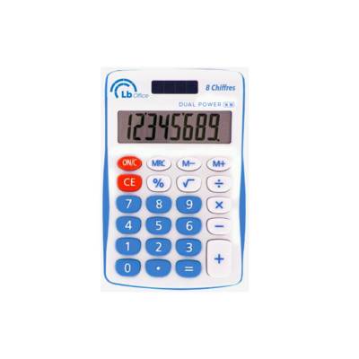 Calculatrice EASY double alimentation coloris aléatoire - LB OFFICE