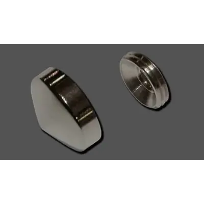 Cache vis N.110 Laiton Poli ou Chromé-[Modèle:22mm laiton chromé] - Maxoutil