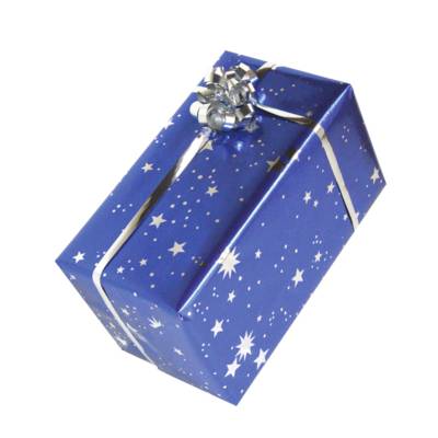 Rouleau de papier Cadeau Métallisé Ciel étoilé 1,50x0,70m - CLAIREFONTAINE