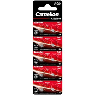 Pack de 10 piles Alcaline AG0/LR63/LR521/379 0% Mercury/Hg - CAMELION