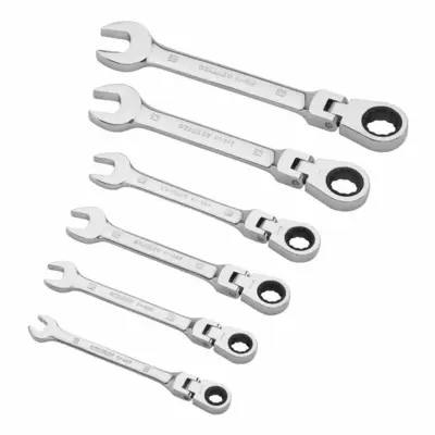 Clé mixte a cliquet a tête indexable - jeu de 6pieces - 4-91-444 - STANLEY