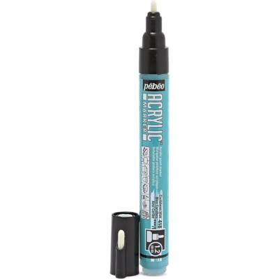 Marqueur Acrylique ACRYLIC MARKER Pointe Ronde 1,2mm Bleu des Caraibes - PÉBÉO