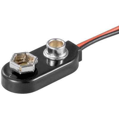 1x 9 V Block Clip de Batterie extrémités de câbles desserrées, étanche - GOOBAY