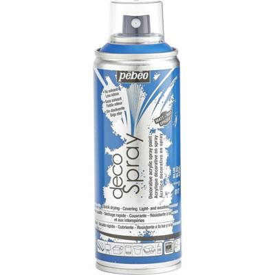 Aérosol 200ml Peinture DécoSpray BLEU - PÉBÉO