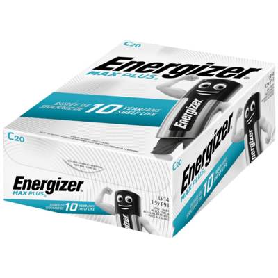 Lot de 20 Piles alcalines Max Plus LR14 C 1,5V - ENERGIZER