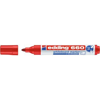 Marqueur pour Tableaux Blancs 660 Rouge Pointe Ronde 1,5-3 mm - EDDING