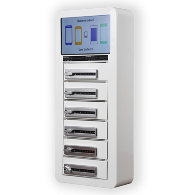 Borne de recharge murale 6 casiers Compact 6 - ChargeBox France