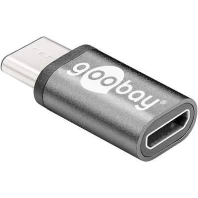 Adaptateur USB-C Mâle / USB 2.0 Micro-USB Femelle Gris - GOOBAY